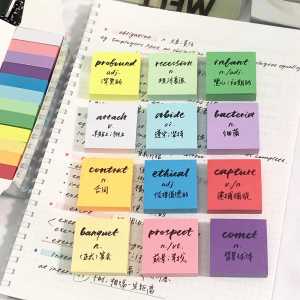 Colorful Mix Square Index Stickers