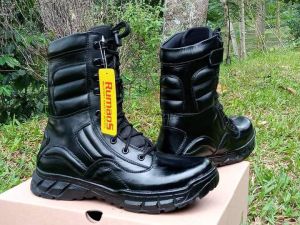 sepatu PDL DJR/sepatu militer boots kulit