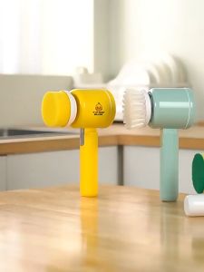 3in1 Electric Cleaning Brush Handheld Wireless Convenient Bowl Brush Kitchen Bathroom Multi-Function Cleaner Kitchen Bathroom Toilet Washbasin