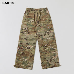 SMFK | Rising Cross Statue Statuette Straight Leg Athletic Pants