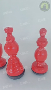 SEMPATI Pion Pleci Kayu Pion Sangkar Kandang Burung Pleci Ciblek Aksesories Variasi Pion Untuk Sangkar Pleci Bulat Kotak Besi PPLCP