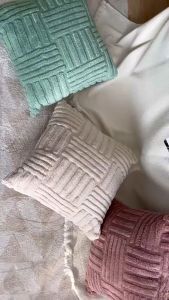 45*45cm Soft Plush Decorative Throw Pillow Covers Cushion Case Pillow Shell for Sofa Square Pillowcase