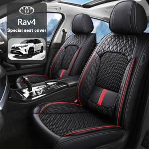 Suitable for Toyota Rav4 Car Seat Cover Full Coverage Breathable Waterproof Leather Seat Protector (5-seat full set) car seat cover full set
