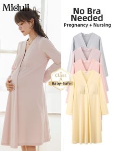 MIDULI | Nursing Maternity Sleepwear with Padded Bust Support
