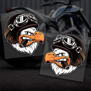 Harley-Davidson Motorcycle Retro Helmet Sticker Decoration Motorcycle Personality Reflective Creative Coverage Eagle Head Sticker
