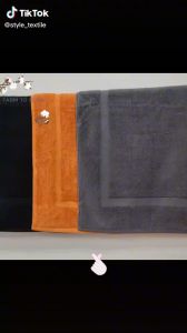 Cotton Ant-slip Bath Mat Floor Towel - Absorbent Cotton Hotel Spa Shower/Bathtub Mats size 21"x32" inches 400gm 24H 🔥