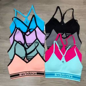 Áo Bra Tập Gym Yoga Nữ 2 Dây NB03 In Chữ Co Giãn Tốt Hàng Xuất Xịn