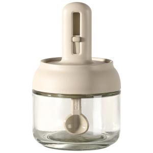 CAROTE | Adjustable Scoop Lid Glass Spice Jar Seal Moisture-Proof