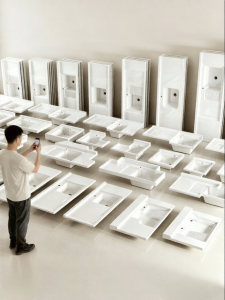 BEIQIVI | Custom Integrated Laundry Sink and Cabinet