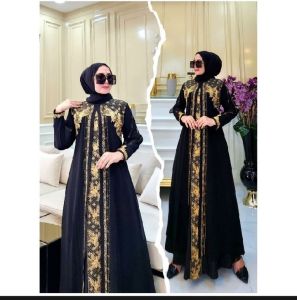 Gamis Abaya Turkey / Outfit Remaja Terbaru / Fashion Muslim - Syaqila