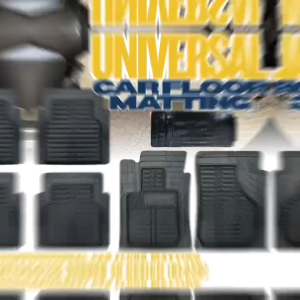 GCAO UNIVERSAL CAR FLOOR MATTING LATEX RUBBER 3D DESIGN BLACK (12323)