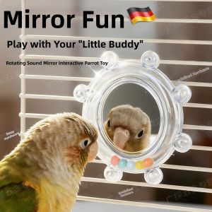 Chewing Teeth Grinding Toy For Parrots With Mirror