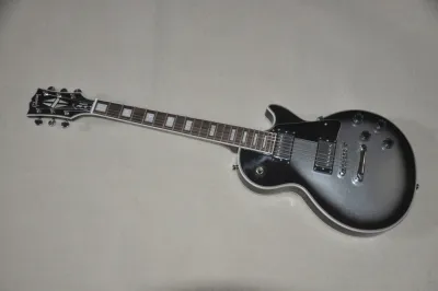 Gibson Les Paul Custom Electric Guitar Silver Burst Professional Guitar