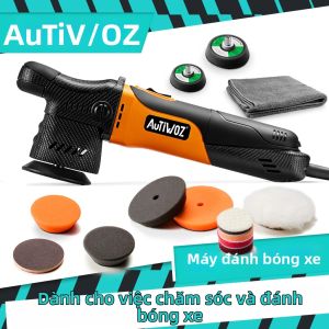 Máy Đánh Bóng Xe Hơi Mini AUTIWOZ W02 Dual Action 650W 7000 Vòng/phút Quỹ Đạo 12mm 2-3 Inch Máy Đánh Bóng DA Dùng Cho Việc Chăm Sóc Xe Hơi