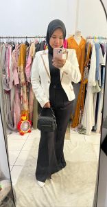 blezer putih tulang atasan aja