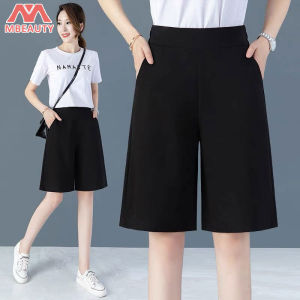 Mbeauty กางเกงขาสั้นผญ ธรรมดา กางเกงขาสั้นเอวสูง กางเกงขาสั้นสีพื้น ใส่เดินทาง เอวยางยืด สไตส์เกาหลี หลวม กางเกงกระโปรงญ กางเกงขาสั้น xxl กางเกงขาสั้นผู้หญิง ธรรมดา กางเกงขาสั้นเอวสูง กางเกงขาสั้น ผญ