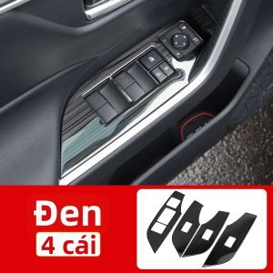 Ốp Che Công Tắc Nâng Kính Cửa Sổ Xe Toyota RAV4 XA50 2019-2025 Hybrid Chất Liệu Thép Không Gỉ Phụ Kiện Trang Trí Nội Thất