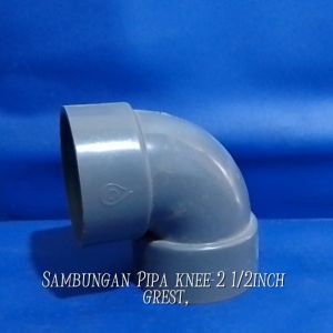 SAMBUNGAN PIPA KNEE 2 1/2 INCH 25INCH GREST 1DUS 128PCS