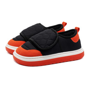 Warm Anti-Slip Thick Bottom Cotton Slippers Indoor Home Autumn Winter Style Sport Casual Color Block Home Comfortable Shoes