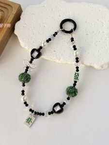 Clove Lucky Mobile Phone Chain Handheld Short New Year Versatile Beaded Tassel Mobile Phone Case Lanyard Jewelry Accessories