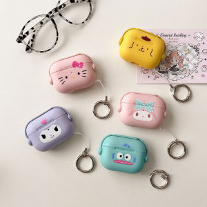 Sanrio Kitty Apple AirPods pro 3 Case Silicone Soft Shell Noise Reduction Cute Cartoon Pattern Compatible with Generations 1 2 3