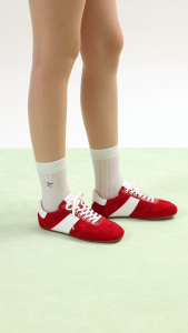 PAZZION 5198-23 Renoir Suede Color Blocked Sneakers
