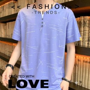 เสื้อยืดลำลองแฟชั่นผู้ชาย สีพื้น เรียบหรูดูดี ใส่แล้วดูสุขุม ผ้าเบาสบาย คุณผู้ชาย ควรมีติดไว้ 🐥