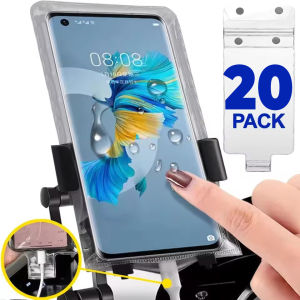 20pcs đi xe đạp không ướt Túi đựng điện thoại Độ nhạy cao màn hình cảm ứng trong suốt điện thoại di động vải bọc chai Ốp bảo vệ chống thấm nước cho iPhone Samsung Mi