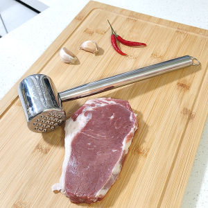 304 Stainless Steel Meat Hammer Kitchen Tool for Steak And Pork Chop Tenderizing Ideal Home Use Cooking Utensil by Qiao Ju Home