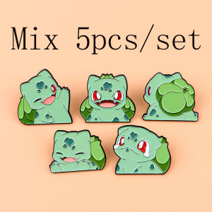 4-9pcs/set Japanese Anime Elf Enamel Pin Cute Monster Metal Brooches Lapel Badges Fantasy Adventure Jewelry Gift for Collectors