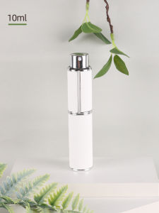 10ml rotary leather perfume bottle empty refillable travel container empty cologne bottle portable spray bottle pocket size