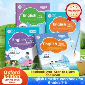 AOOCOO | Synchronous Cursive Writing English Practice Book 1-6 Grade
