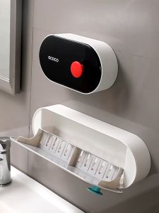 Khay đựng xà phòng dán tường Ecoco hộp đựng xà phòng dán cường lực không khoan đục Ecoco - ECOCO 21192120