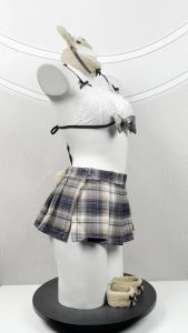 BABY FACE ชุดหมีน้อย ชุดคอสเพลย์นักเรียนหมี ชุดเซ็กซี่ 🍦 มาพร้อมที่คาดผมหูหมี BF-271