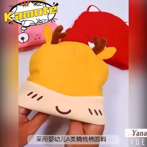 Kamote Newborn Baby Bonnet Hat for Boys Girls 0 to 6 12 Months Kids Cartoon Christmas Tree Elk Travel Sun Hat