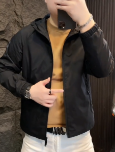 Casual Hooded Jacket Mens Comfortable Versatile Fashionable Spring Autumn New Arrival Lightweight Luxury High-End Sensation