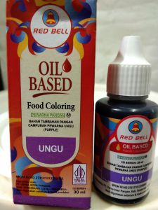 RED BELL OIL BASED PEWARNA CAIR PANGAN UNGU 30 Ml