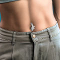 1PC Surgical Steel Cz Butterfly Bee Belly Button Ring Septum Ring Clicker Belly Clip Navel Ring Curved Barbell Piercing Jewelry. 