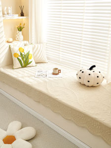 Pure Cotton Window Seat Cushion Anti-Slip Balcony Pad All Season Luxury Sensation Cover Mat Modern Simple Style Home Textile