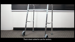 Adult Walker with Wheels or Walker without Wheels Height Adjustable