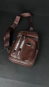 TAS SELEMPANG PRIA KULIT PU SPORTY POLO AMSTAR