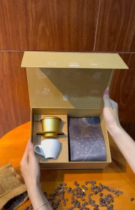 MẪU MỚI - Quà Tặng Cà Phê 20/11 Thầy Cô | Cà Phê 250g & Phin Nhôm & Ly Sứ | REAL BEAN COFFEE