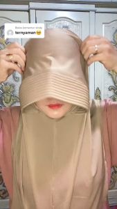 Jilbab Khimar Amira Pinguin Jersey Bergo Khimar Pinguin PET ANTEM