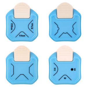 Paper Corner Rounder 3 in 1 R4mm+R7mm+R10mm Punches for Crafts Cutter Envelope Punch Board Hole Puncher Laminate DIY Projects
