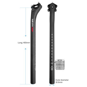 ECIOSL Carbon MTB Seatpost Offset 25mm Mountain Bike Seat Tube 27.2/30.8/31.6 Ultra-light Gloss/Matte Road Bicycle Seat Post