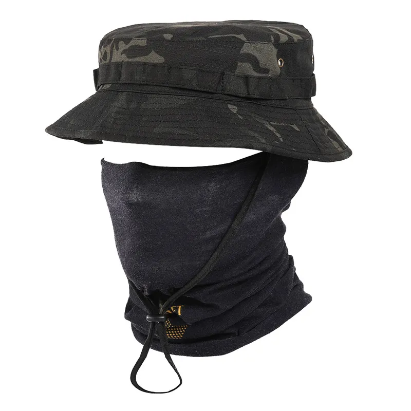 British SAS Short Brim Boonie Hat MC Dark Night Tactical