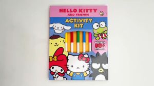 Hello Kitty & Friends Activity Book Kit With Marker Pens Stickers Mazes & Puzzles For Kids