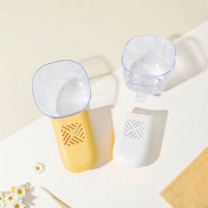 Amoki【Ready in Stock】 Kitchen Multi-function Rice Spoon Removable Handle Moisture-proof Digging Grain Spoon 1Pc