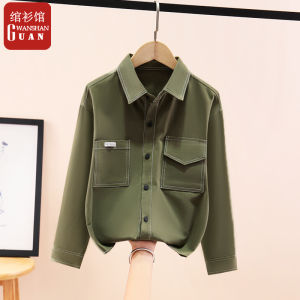 WANSHANGUAN | Boys Long Sleeve Cotton Shirt