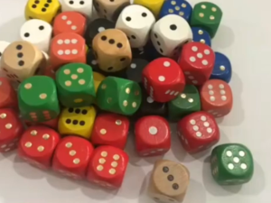2 Natural Wood Dice 6 Sided Smooth Wood Dice Rounded Corner Dice For Family Party Games